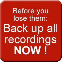 Backup recordings now