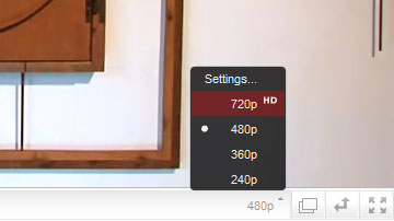 YouTube HD Settings