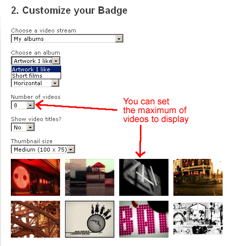 Customize the Badge widget